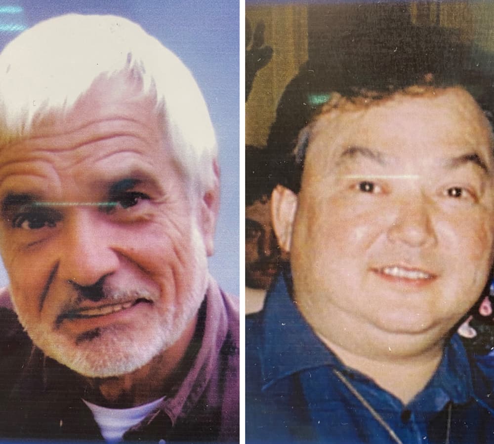 A side by side image of two men who are both smiling for the camera